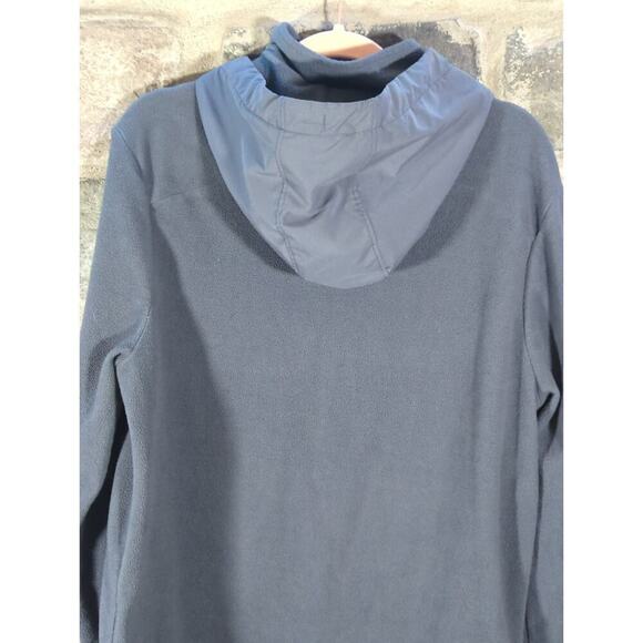 All In Motion Sweatshirt 1/4 Zip Drawstring Hoodie Men's Large Fleece Gray - Picture 5 of 10